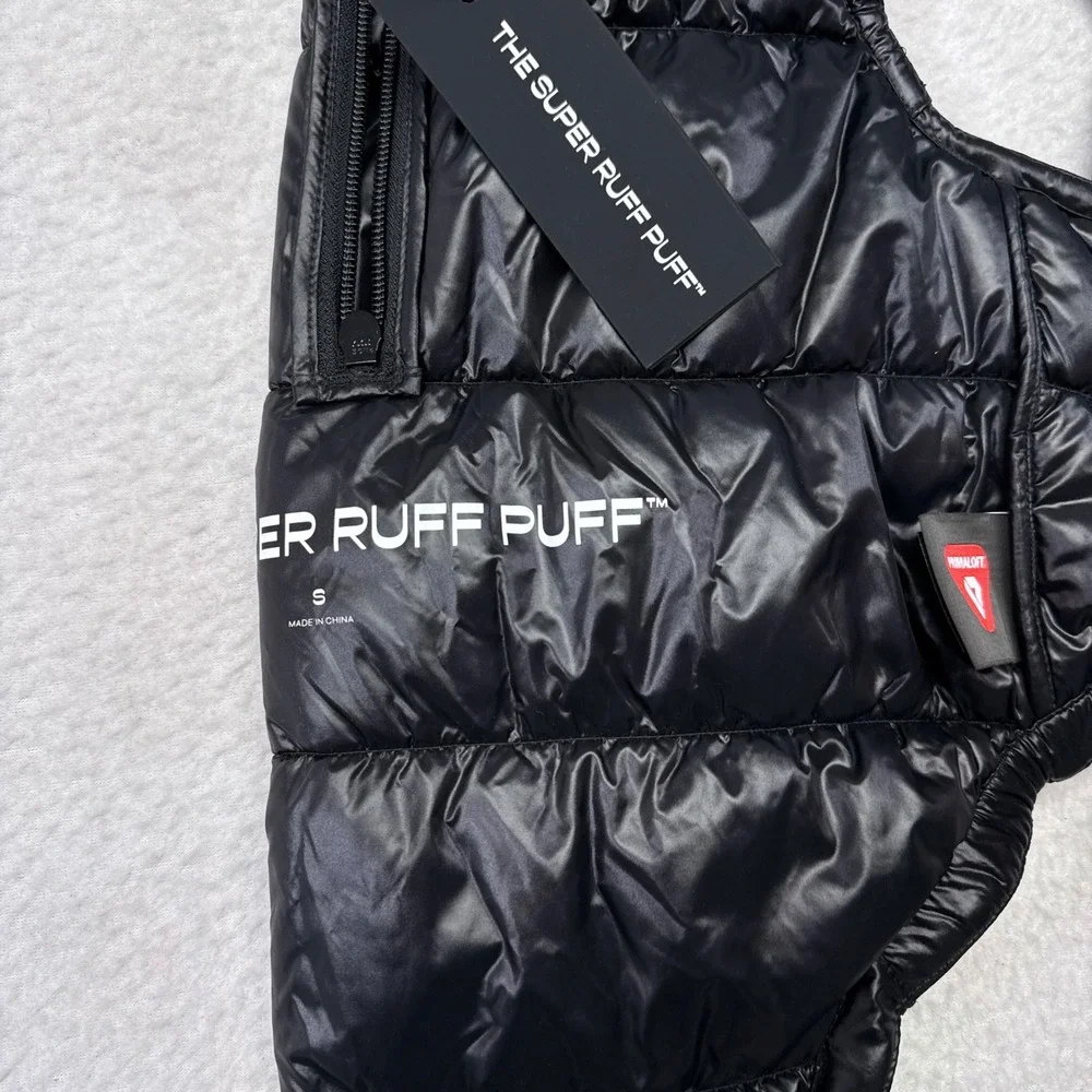 Aritzia Super Ruff Puff Dog Jacket Size Small Black Primaloft NEW